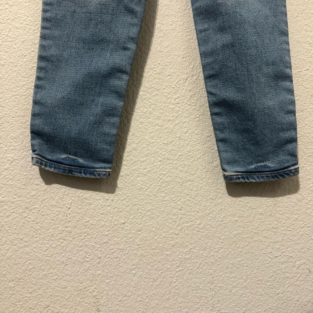 Maternity Pregnancy Blue Washout Soft Denim Skinny Pants Size M Mom to Be - Picture 6 of 10
